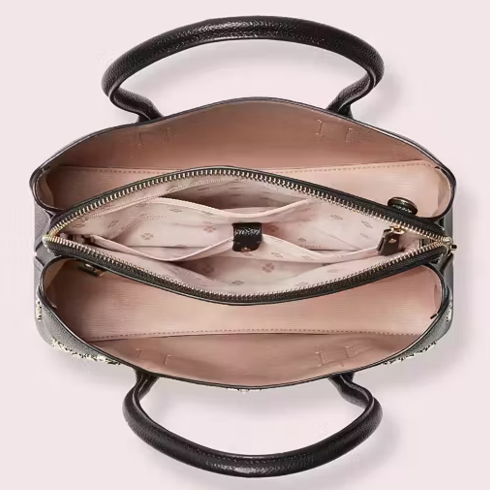 NWT Kate Spade New York “Margaux Spade Stud Medium Satchel” +dust/storage bag - Picture 3 of 16